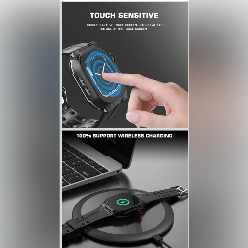 Waterproof Apple Watch Case & Band 45mm